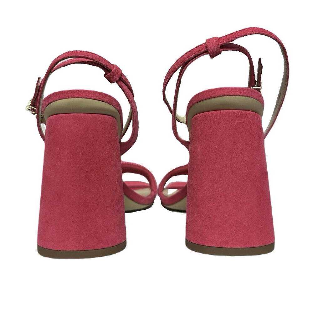 NEW Sam Edelman Kia Womens Size 9.5 Ultra Fuchsia Block Heel Leather Sandal - Picture 5 of 8